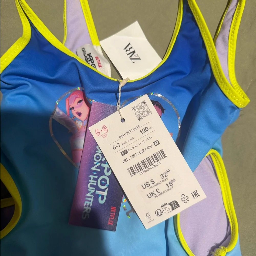 Zara K Pop Demon Hunters / HUNTRX bathing suit